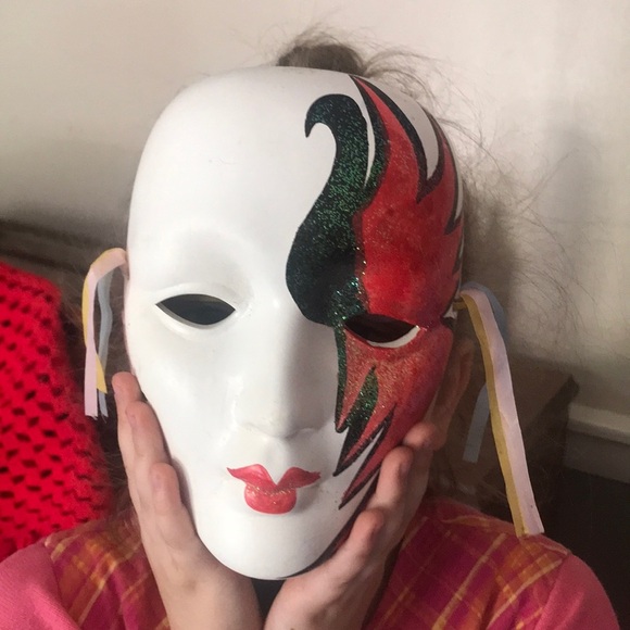 Rare Vintage Hand Painted Porcelain Mask‼️Final Price Drop - Picture 3 of 16